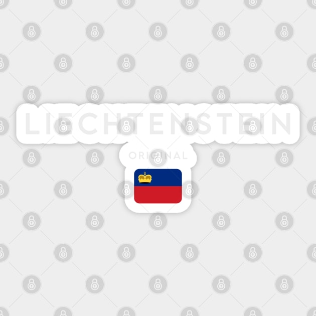 Liechtenstein flag Sticker by eka123